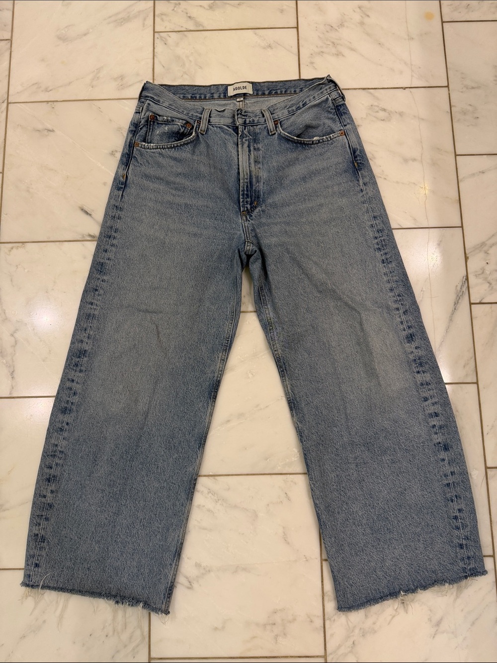 Agolde Low Curve Fray Jeans